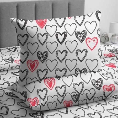 Комплект постельного белья Волшебная Ночь 1,5 сп нав. 50х70 см Love you