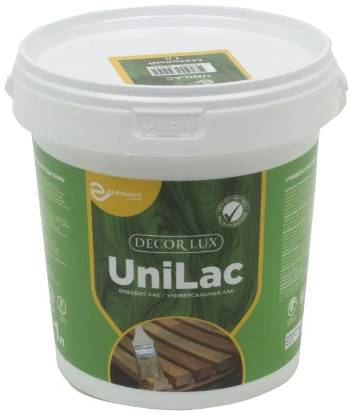 Лак Elegant универсальный Unilac матовый 5 л