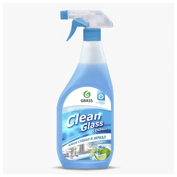 Очиститель стекол Clean Glass блеск стекол и зеркал голубая лагуна 600 мл