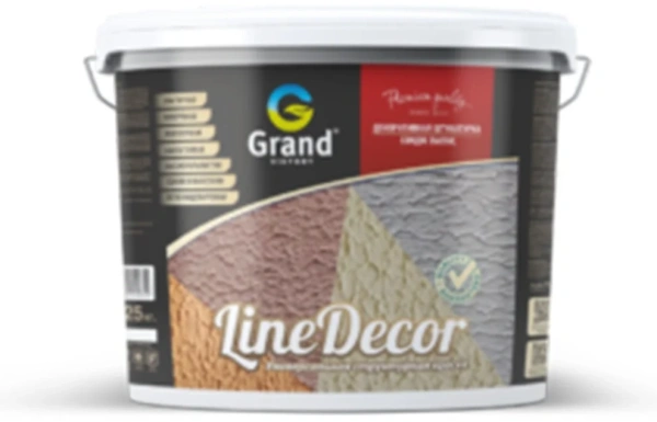 Декоративная штукатурка Grand Victory структурная Line Décor 25кг