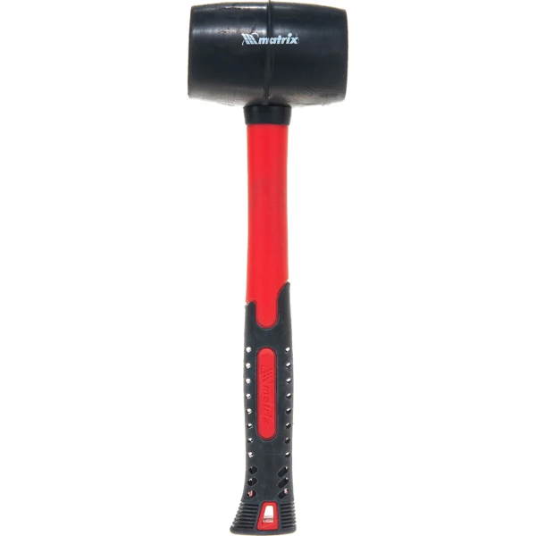 Киянка Matrix резиновая черная резина фибергласовая ручка 450г