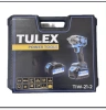 Гайковерт TULEX TIW-21-2,BL,3-х скор,Li-Ion,БЗУ,500N.m,0-3000 об/мин, 3 А/ч, 21В, доп.аккум, кейс