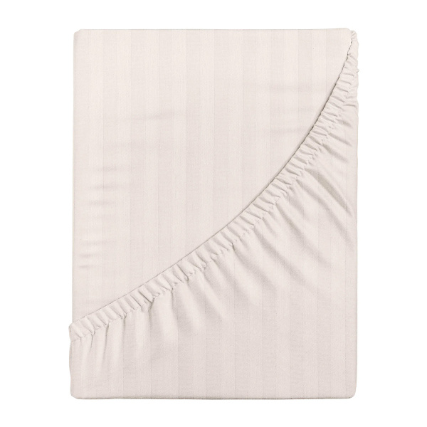 Простыня Verossa Stripe на резинке 180х200х30см борт 30 Antique White 925743