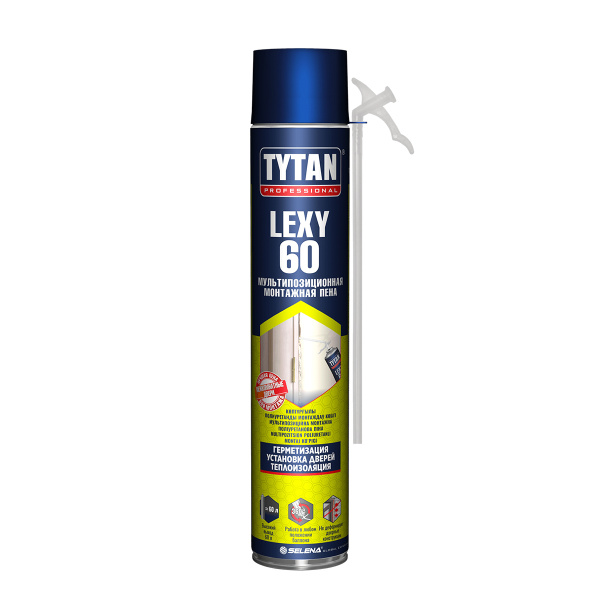 Пена монтажная Tytan 750мл СТД О2 LEXY 60