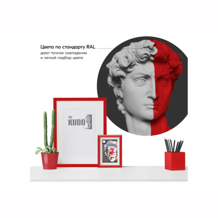 Эмаль Kudo универсальная акриловая  RAL3020 красная высокоглянцевая