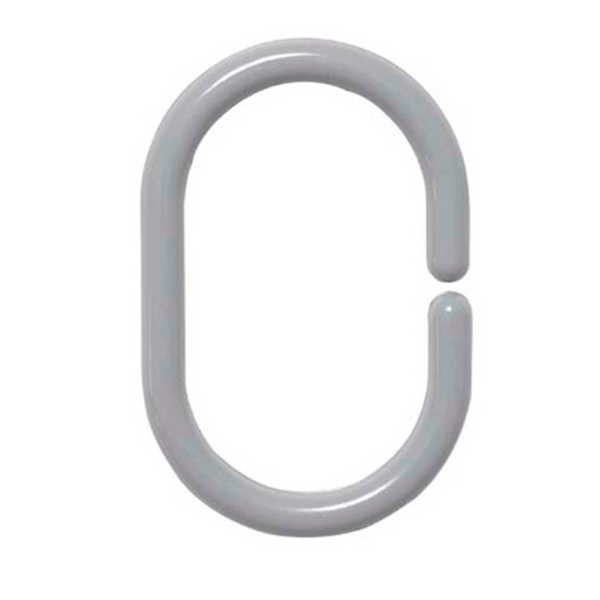 Кольца для штор в ванную Tendance 12 шт жемчужно-серый 2200182