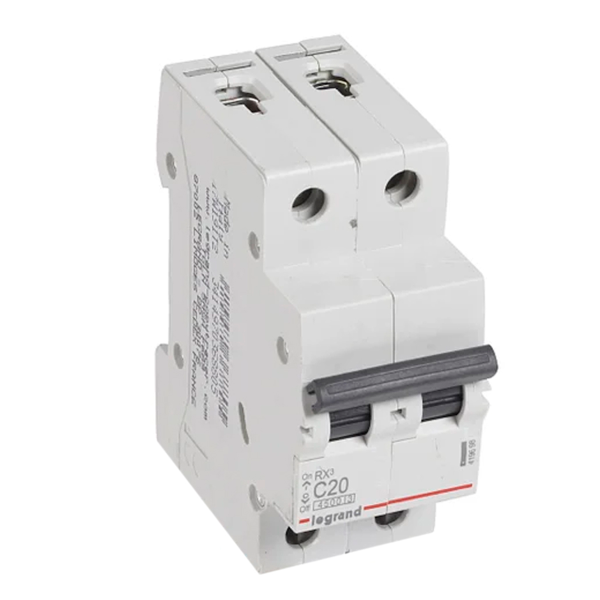Автомат Legrand RX3 ВА 2Р С 20А 4,5ka 419698