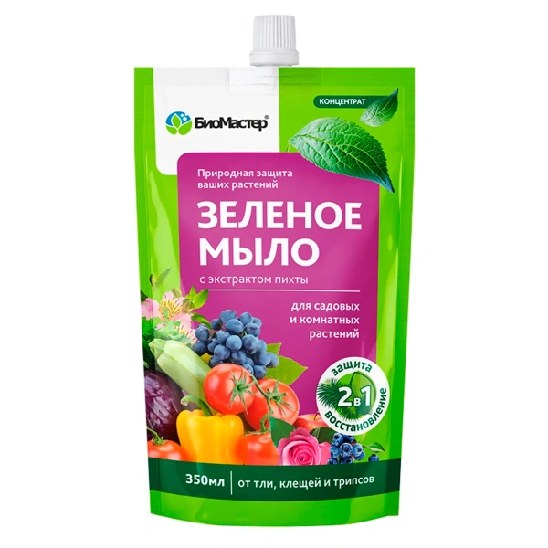 Зеленое мыло с пихтовым экст., 350 мл - БиоМастер