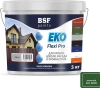 Краска резиновая трещиностойкая, суперэластичная, атмосферостойкая EKO Flexi Pro, зеленый 3 кг