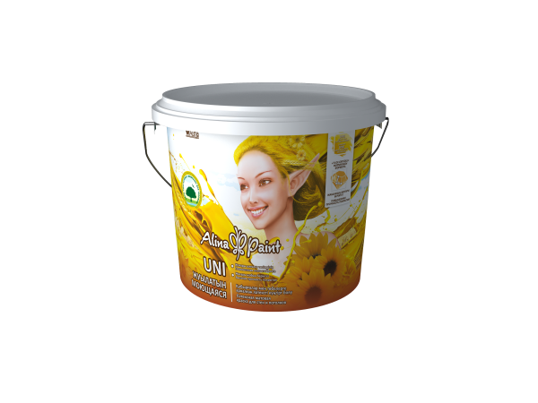 Краска водоэмульсионная, Alina Paint UNI, 3 кг (база С)