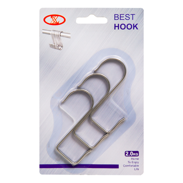 Набор крючков подвесных 3шт в уп. металл 36644 PRC