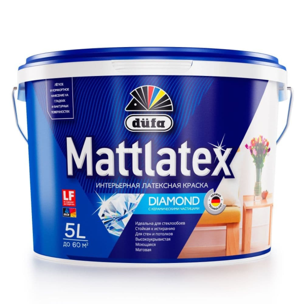 Краска водоэмульсионная "Dufa" MATTLATEX RD100 9л