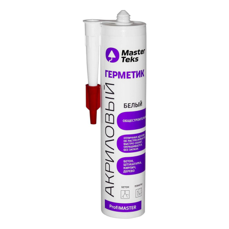 MasterTeks PM герметик акриловый общестроительный 0,29 белый (РОССИЯ)