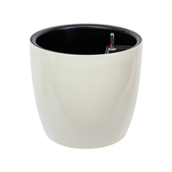 Кашпо IDEA АНФА D360мм с вставкой и с автополивом Кремовый М 3234