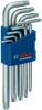 Набор ключей Torx 9 шт. 10-50 мм BOSCH 1600A01TH4
