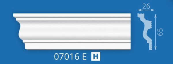 Плинтус потолочный 07016 Е (60)