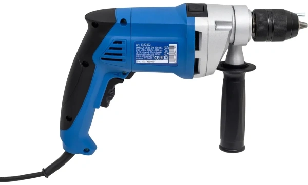 Дрель ударная BULL DR 1308 KL в кор. 850 Вт, БЗП металл 13 мм, 1 скорость, 0-2800 об/мин
