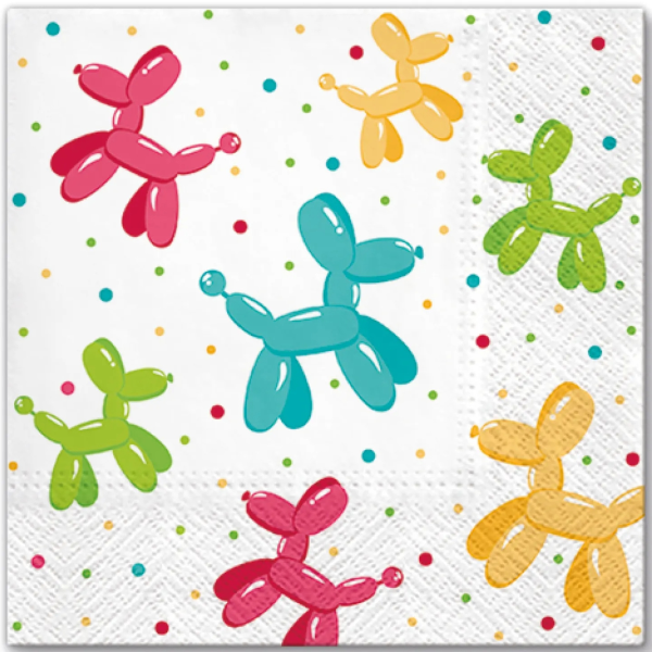 Салфетки бумажные PAW 3-х слойные 33х33 см уп.20 шт Воздушный шар SDL064200