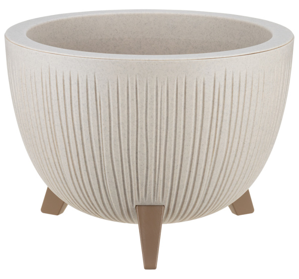 Кашпо ПЕТАЛИС D350мм 12л Беж.мрамор М 3255