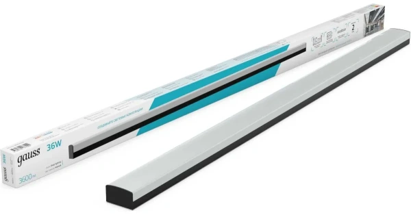 Св-к Gauss LED матовый IP40 1190x60x36мм 36W 3600Лм 6500K Shop Lighting черный 883625336
