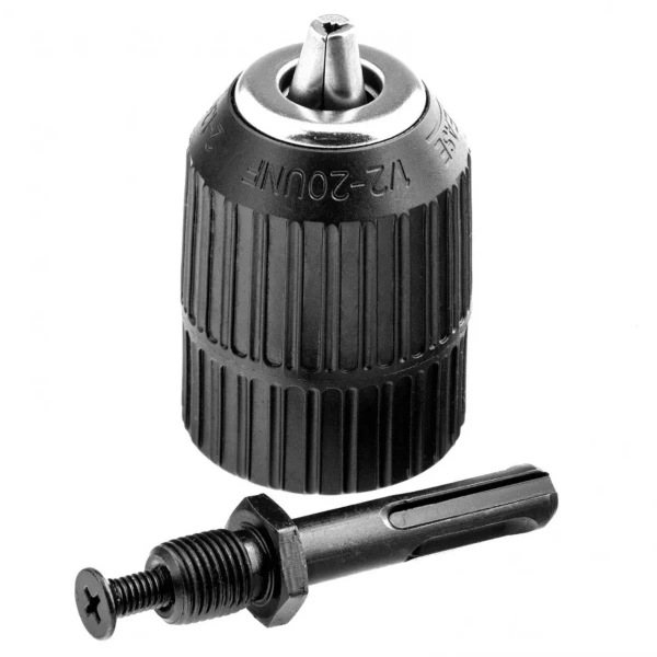 Патрон для дрели быстрозажимной 2–13 мм – 1/2", адаптер SDS PLUS// Сибртех