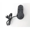 Бокс настольный встраиваемый 2 USB, 1 Type-C, беспроводная зарядка, шнур 1,5 м., чёрный