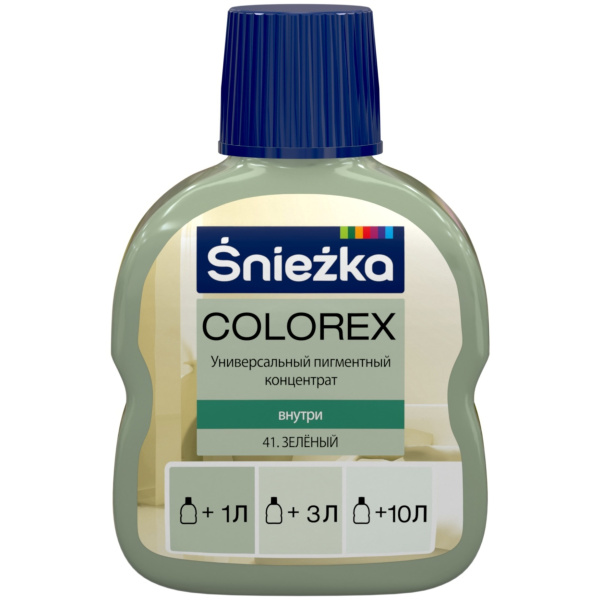 Колер SNIEZKA Colorex №41 зеленый 100 мл