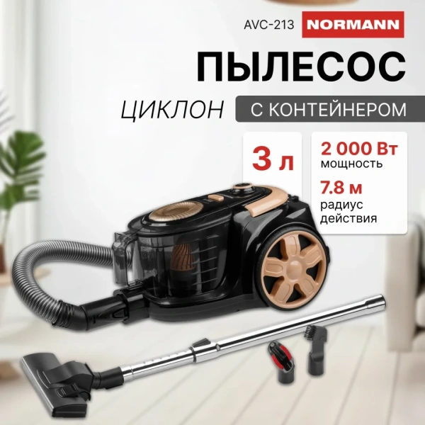 Пылесос бытовой NORMANN AVC-213