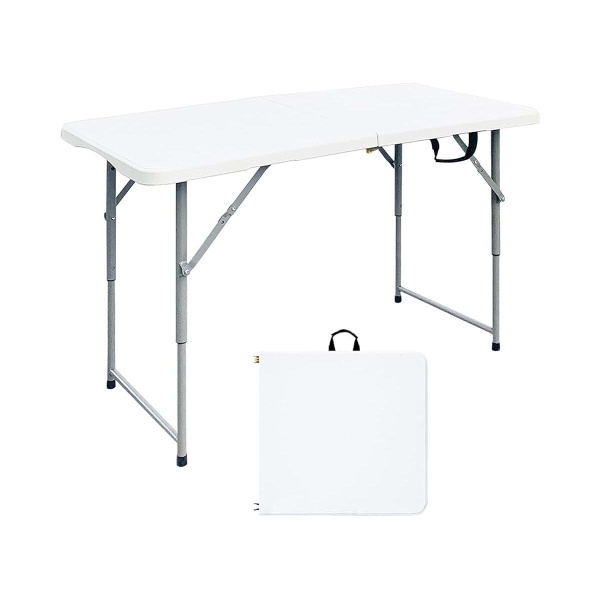 Стол складной, пластиковый 120х60х70 см, белый 6935 CN