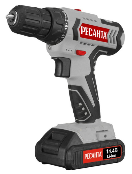 Дрель-шуруповерт аккумуляторная ДА-14-2ЛК Ресанта