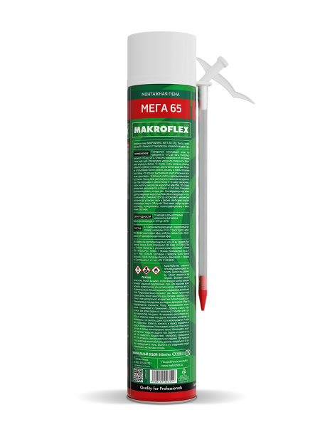 Пена монтажная Makroflex Мега 65 СТД, 800мл