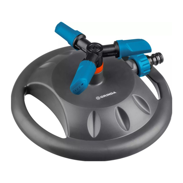 Распылитель GRINDA PROLine RR-B круговой, 3 сопла, 121 м2 полив, на подставке