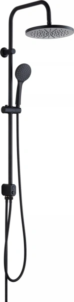 Душевая система с переключателем, без смесителя, черный ESKO ST1550 Black