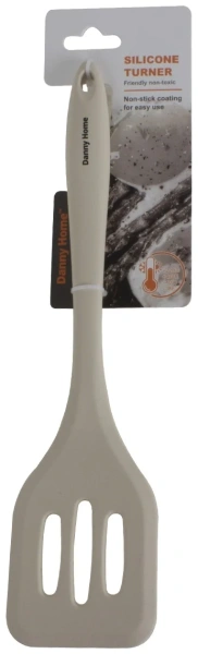 Лопатка кухонная с прорезями DH силикон белый DH3586-WHITE