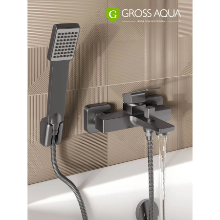 Смеситель в/д GROSS AQUA 2510880GM Грани (Edge), кор. нос