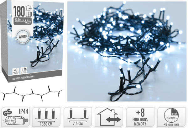 Электрогирлянда Koopman 180 LED OUTDOOR белый AX8450130