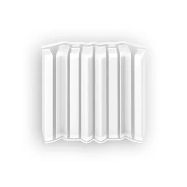 Накладки для плинтуса прямоугольного 80мм "Идеал Дюра" (набор из 8 эл. во флоупаке), 001 Белый