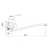 Смеситель в/д GROSS AQUA 7518586С-35S Provance, дл.изл.