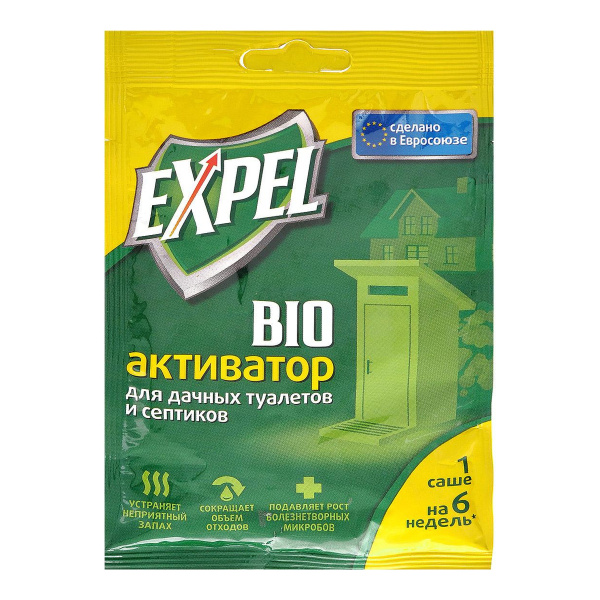 Биоактиватор Expel для септиков саше в миниприлавке