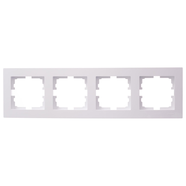 Рамка VESNA 742-0200-149 4-ая горизонтальная белая