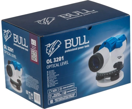 Нивелир оптический BULL OL 3201 в кор. (увеличение 32х, до 120 м, резьба 5/8")