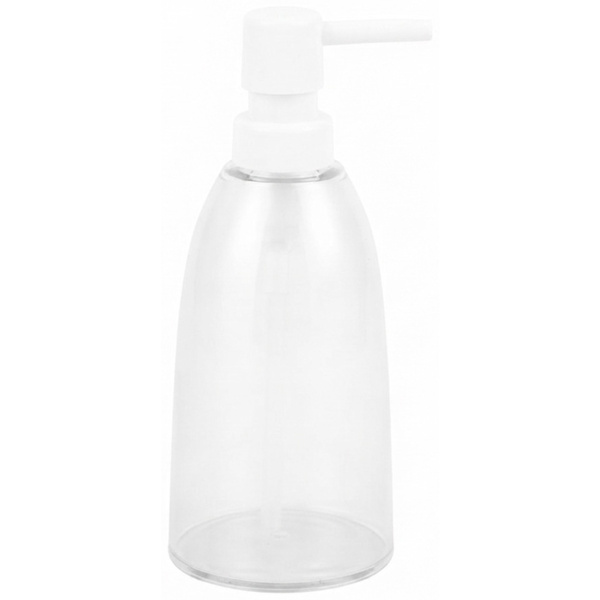Дозатор для жидкого мыла J&S Home Basic прозрачный белый 7006W -R