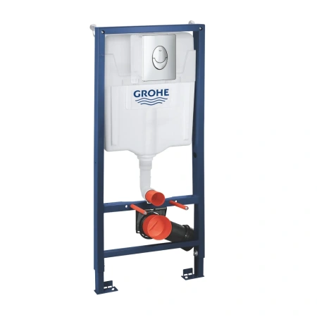 Комплект системы инсталяции Grohe Solido 4в1 с подвесным унитазом, хром (39583000)