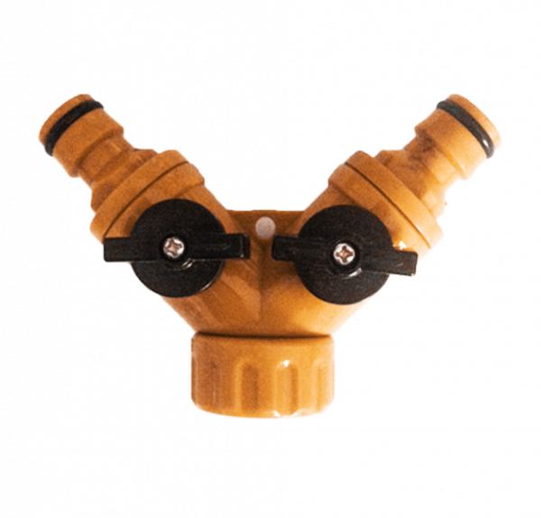 Разветвитель регулируемый 2-х канальный соштуцерами Вихрь