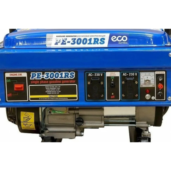 Электростанция (генератор бензиновый) ECO PE-3001RS (2.5 кВт, 230 В, бак 15.0 л, вес 36.5 кг)