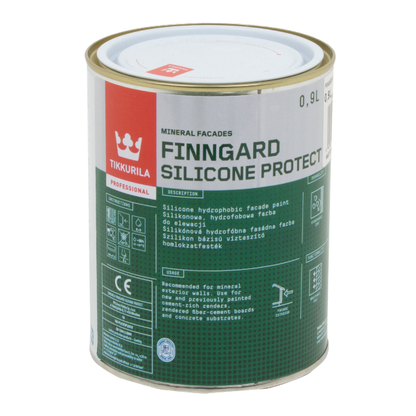 Краска фасадная силиконовая Finngard Silicone Protect Baza AP 0,9L