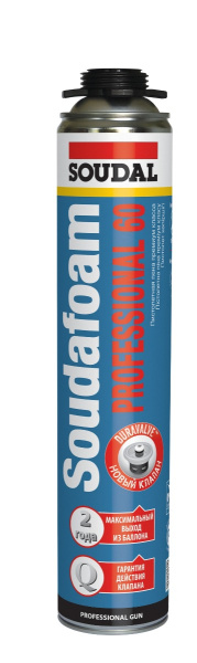 Пена монтажная SOUDAL PROFESSIONAL 60 750 мл профессиональная летняя