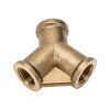Соединение внутр. резьба 1/4" Y-образное (латунь) ECO