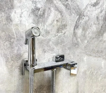 Смеситель с гигиеническим душем HAIBA HB5517 хром