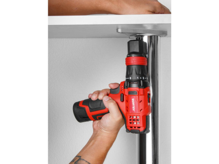 Дрель-шуруповерт аккумуляторный WORTEX BD 1215 LiSET в чем. + 2 насадки, 12 В, 30 Н*м, 2х1.5 А*ч, БЗ